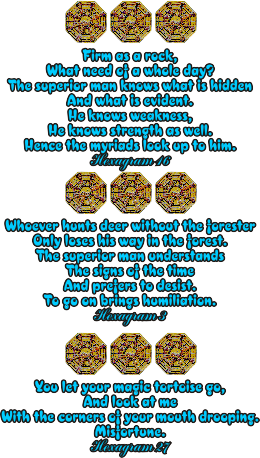 Left Side Graphic-three quotes from I Ching